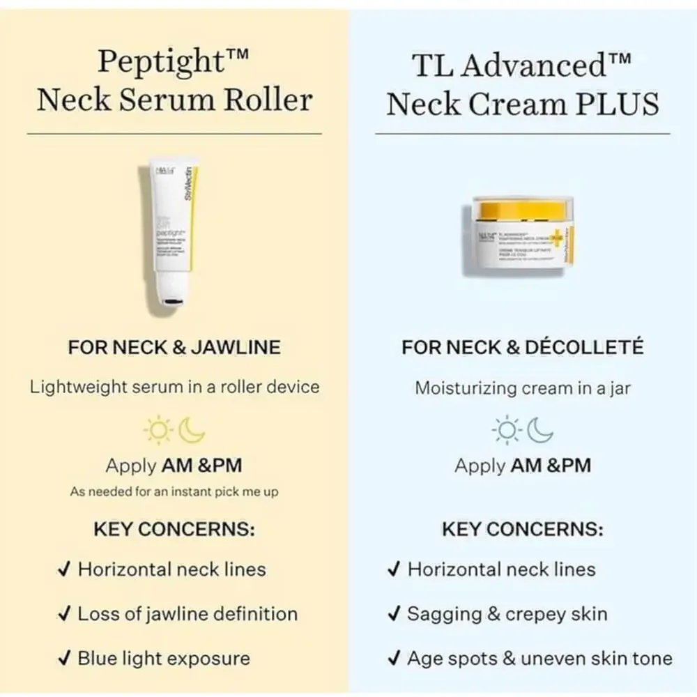 StriVectin Tighten & Lift Peptight Neck Serum Roller 1.7 oz Yellow